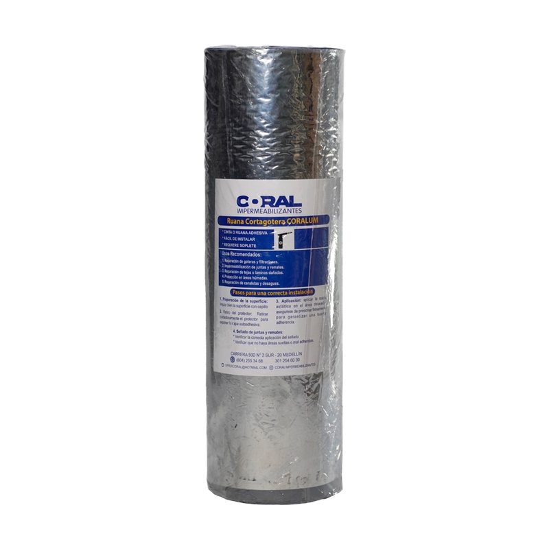 Cinta autoadhesiva aluminio | Coral Impermeabilizantes